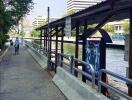 Walkway along a canal