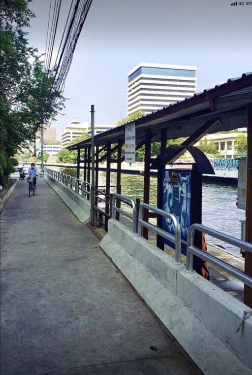 Walkway along a canal