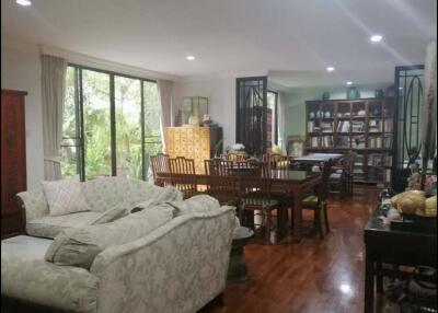 spacious living room with large windows