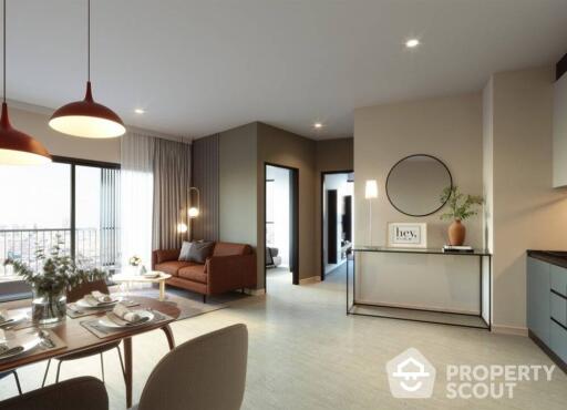 2-BR Condo at The Stage Mindscape Ratchada – Huai Khwang near MRT Huai Khwang