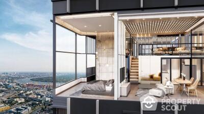 1-BR Duplex at Knightsbridge Space Sukhumvit-Rama4 near BTS Phra Khanong