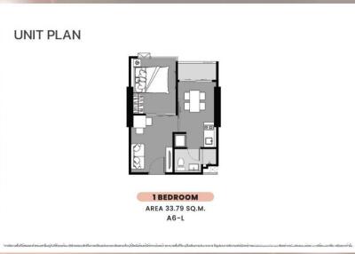 1-BR Condo at The Stage Mindscape Ratchada – Huai Khwang near MRT Huai Khwang