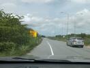 Road with cars and greenery