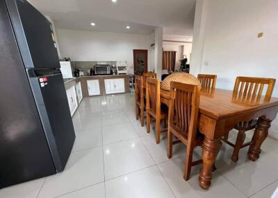 Spacious kitchen with modern amenities