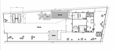 Architectural floor plan of a building