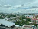 View of cityscape from high-rise building