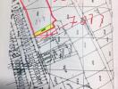 Hand-drawn annotations on a cadastral map