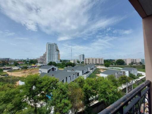 View from the balcony overlooking the city