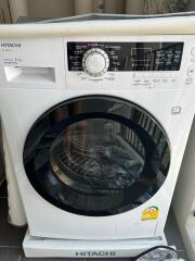 Washing machine in the laundry room