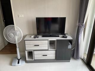 Living room with TV and modern furniture