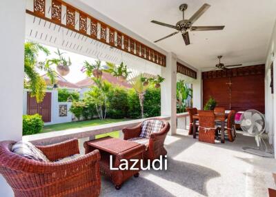 Beautiful 3 bed pool villa with sauna and large garden