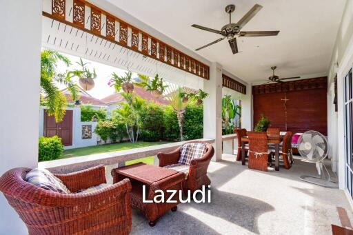 Beautiful 3 bed pool villa with sauna and large garden
