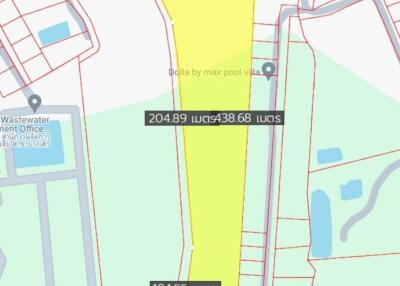 15 Rai 392 SQ.W. Land Plot Size in Bang Saray