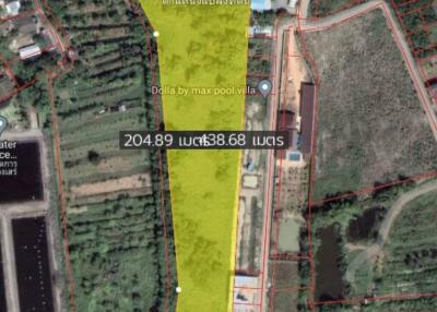 15 Rai 392 SQ.W. Land Plot Size in Bang Saray