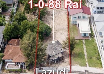 Land for Sale by the Beach in Hua Hin Area : 1-0-88 Rai