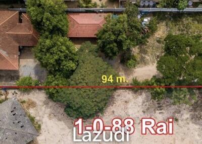 Land for Sale by the Beach in Hua Hin Area : 1-0-88 Rai