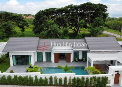 Solid 3 Bedroom Tropical-Modern Style Pool Villa by Award Winning Developer Close to Pineapple Valley Golf in Hua Hin for Sale (Newly Completed, Fully Furnished)