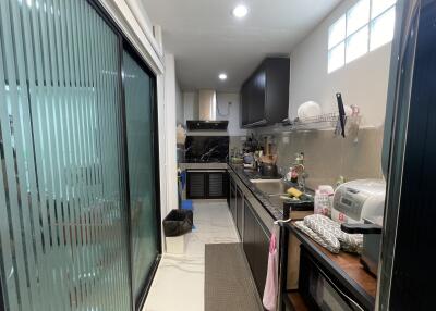 Modern kitchen with appliances and counter space