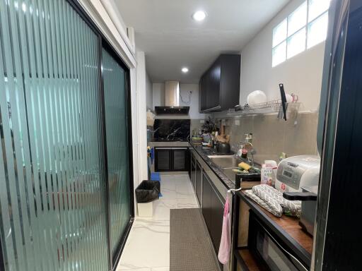 Modern kitchen with appliances and counter space