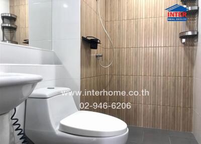 Bathroom with shower and toilet