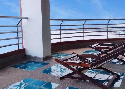 Balcony with lounge chairs and scenic view