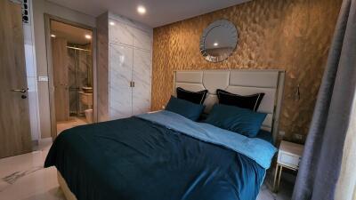 Modern bedroom with en suite bathroom