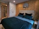 Modern bedroom with en suite bathroom