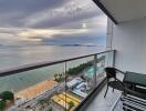 Balcony with ocean view