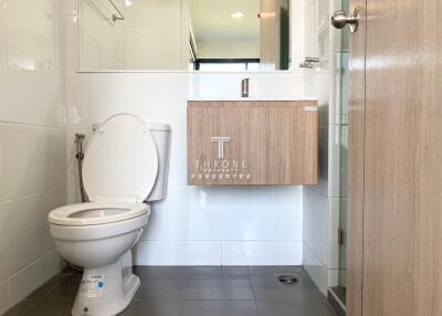 Modern bathroom with sleek fixtures