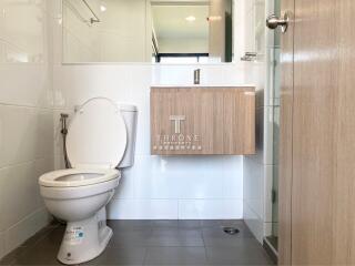 Modern bathroom with sleek fixtures
