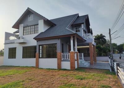 Modern two-story house exterior