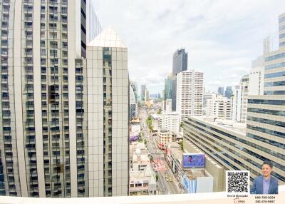 Aerial view of city buildings and streets