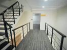 Staircase and hallway in modern building