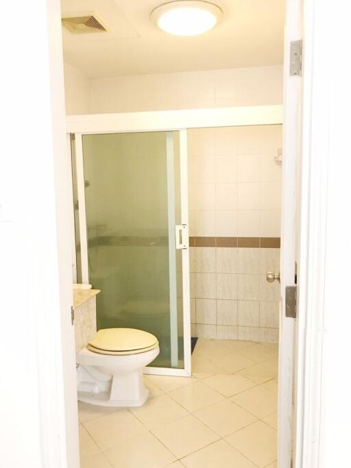 Small bathroom with shower