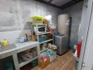 Modern kitchen with appliances and storage