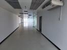 Empty commercial space with white walls