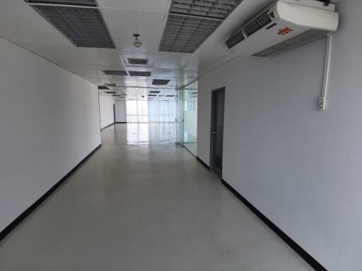 Empty commercial space with white walls