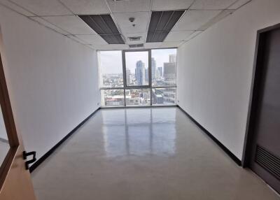 empty office with a view of cityscape