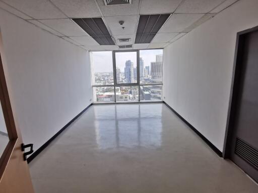 empty office with a view of cityscape