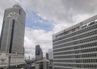 View of the city with high-rise buildings