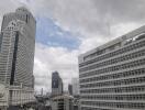 View of the city with high-rise buildings