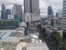 View of the city from a high-rise building