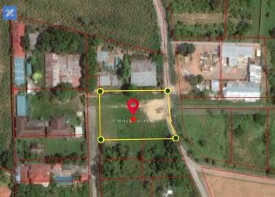 Aerial view of land plot