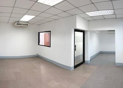 empty office space with windows and air conditioning