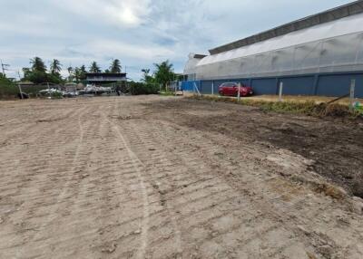 Vacant land with nearby buildings