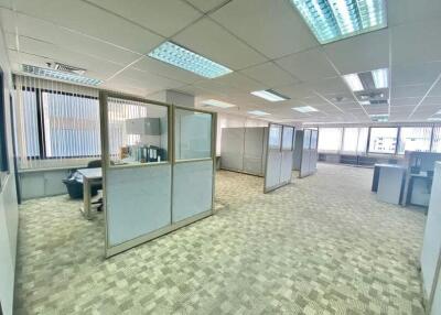 Open office space with cubicles