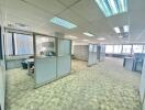 Open office space with cubicles