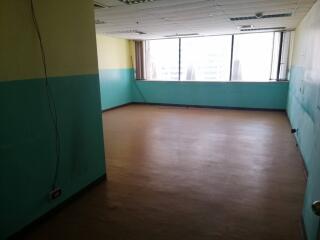 empty room with large windows