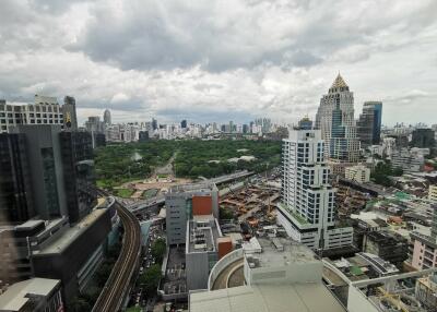 High-rise buildings with an urban cityscape view