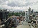 High-rise buildings with an urban cityscape view